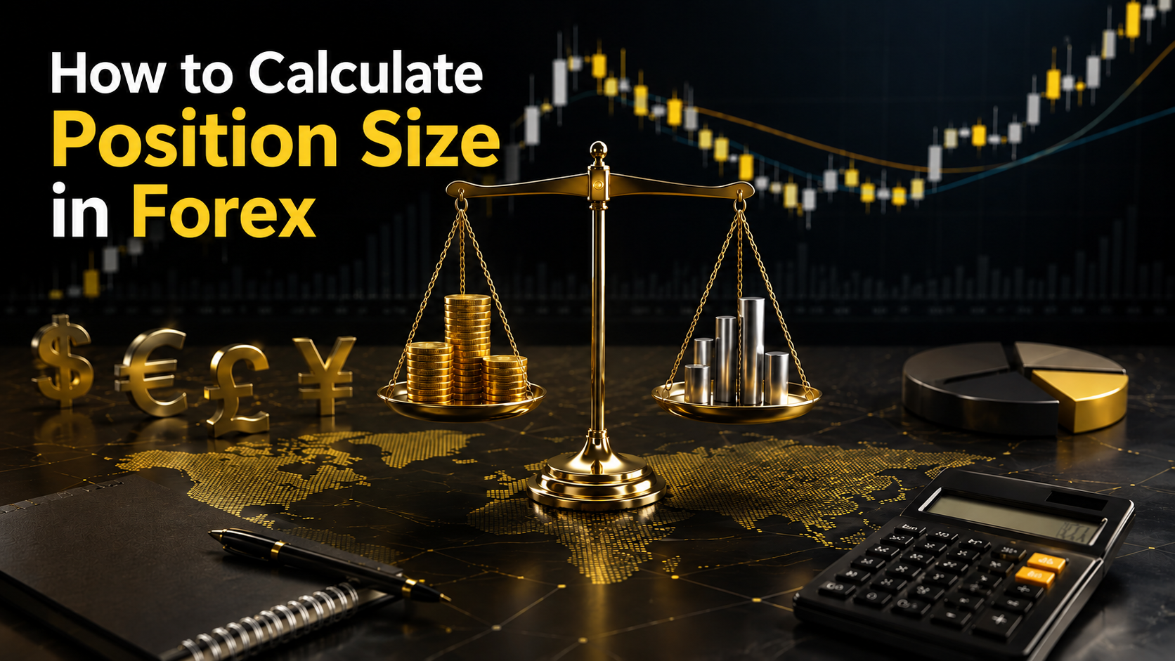 How to calculate position size in forex — formula, lot size examples, and risk management guide